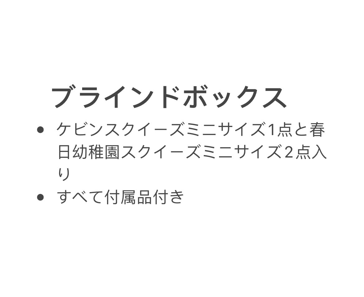ケビン、春日幼稚園ブラインドボックス